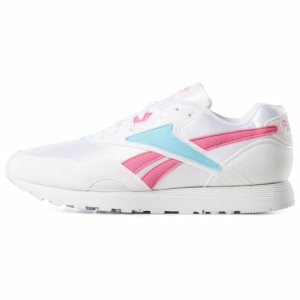 Reebok Rapide Turnschuhe Herren - Weiß/Rosa/Blau - DE 571-XUS